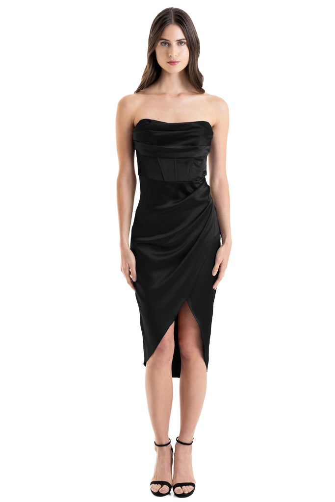 Vestido strapless corto, Joan-702