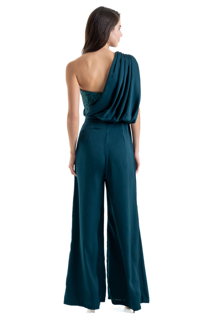 Jumpsuit satin con lentejuela, Kaia-592