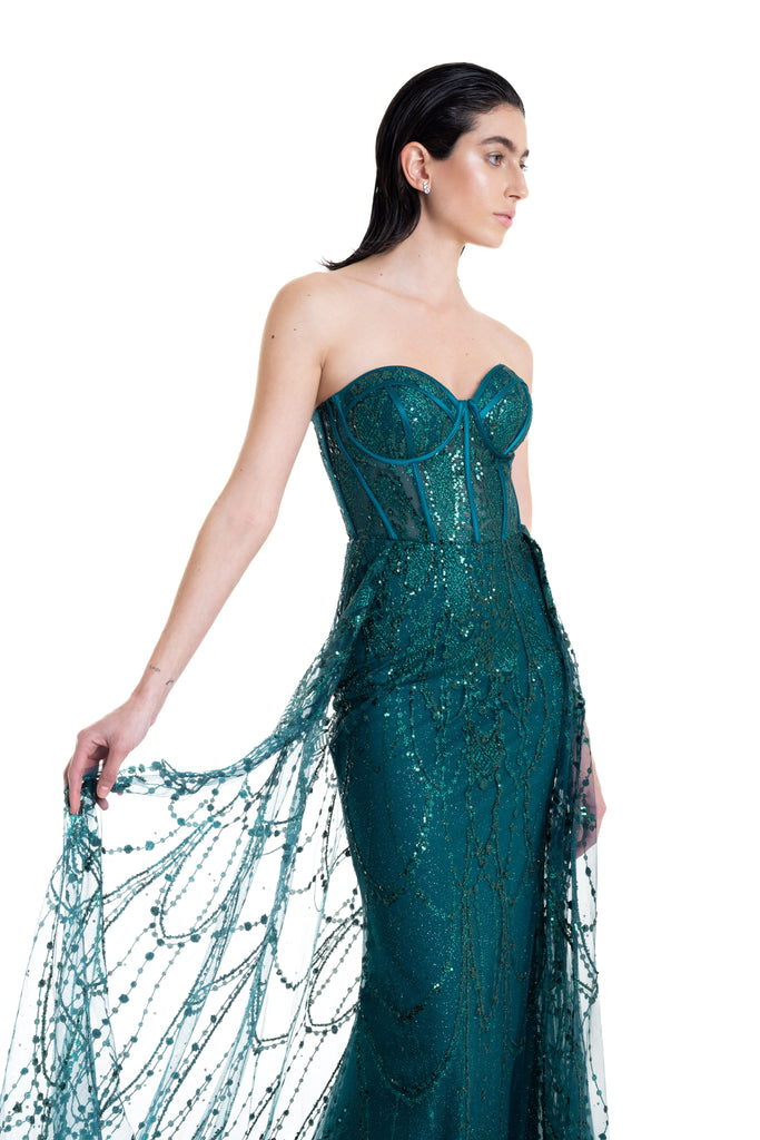 Vestido corset y cauda, Taylor-695