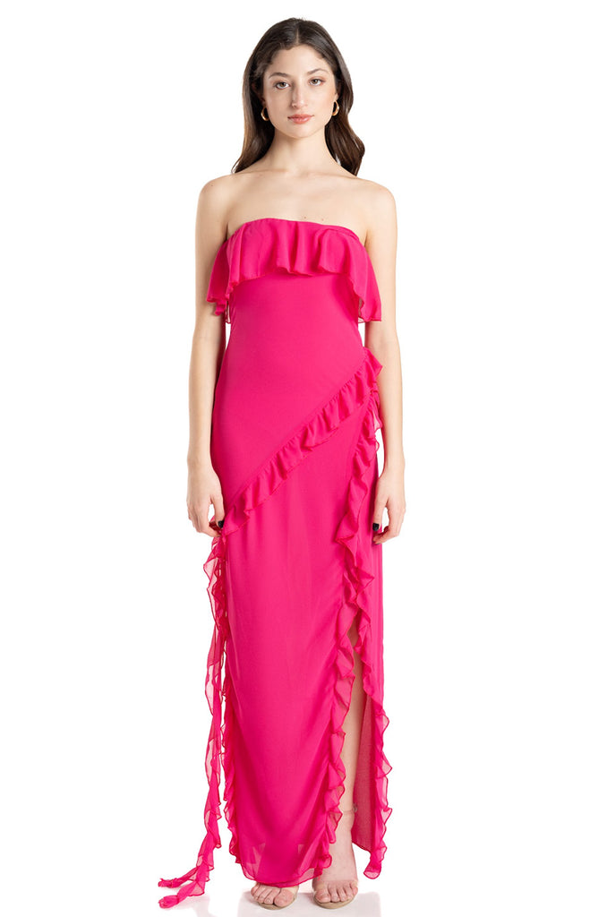 Vestido strapless holanes, Gery-1247