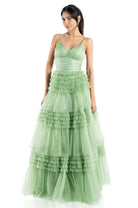 Vestido corte princesa mesh, Ruth-1070