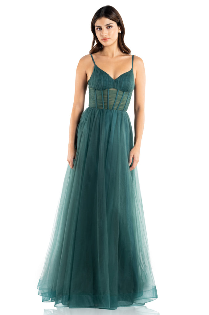 Vestido corte princesa mesh, Kathia-1066