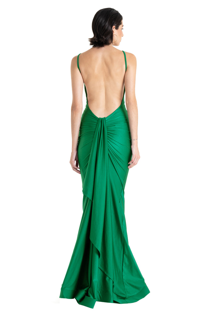 Vestido licra, Korina tonos verdes-715