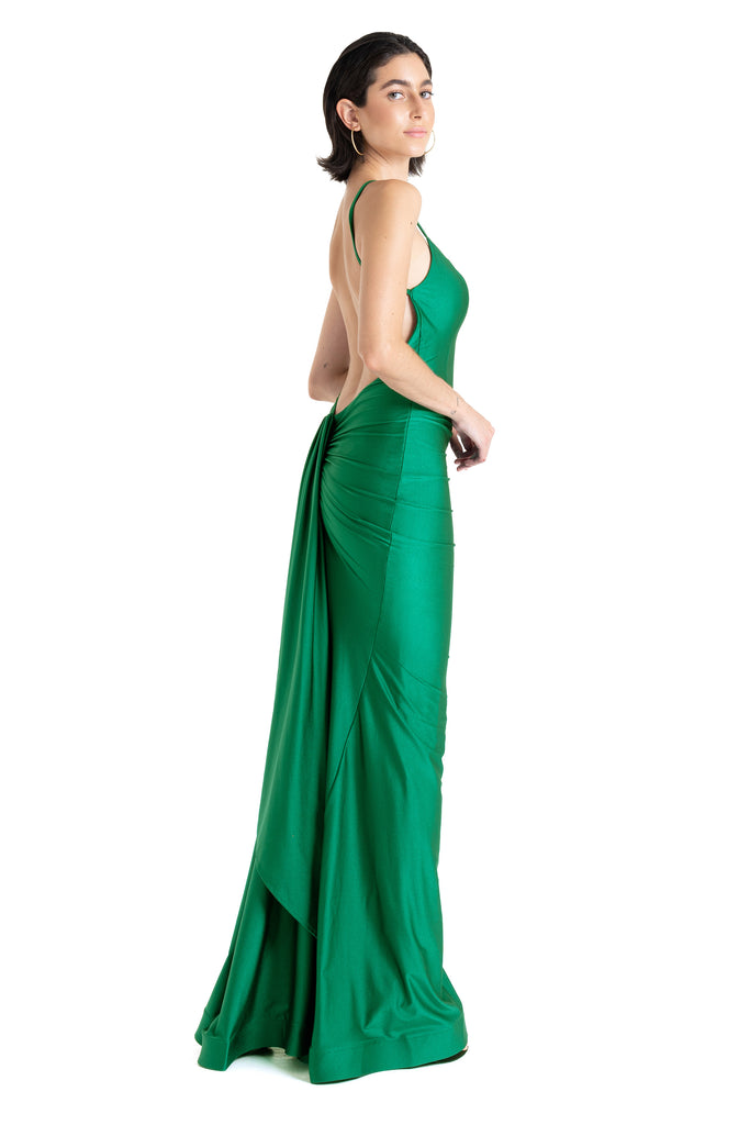 Vestido licra, Korina tonos verdes-717