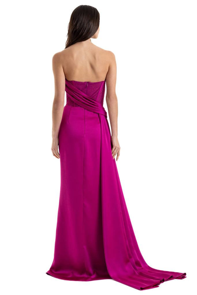 Vestido strapless, Nelly-841