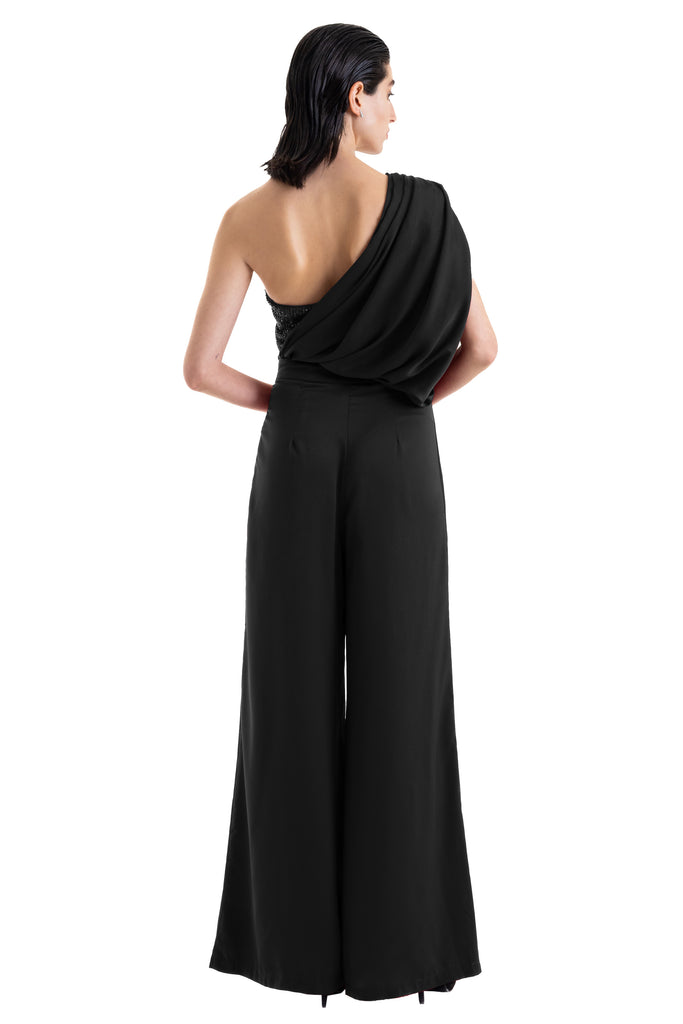 Jumpsuit satin con lentejuela, Kaia-469