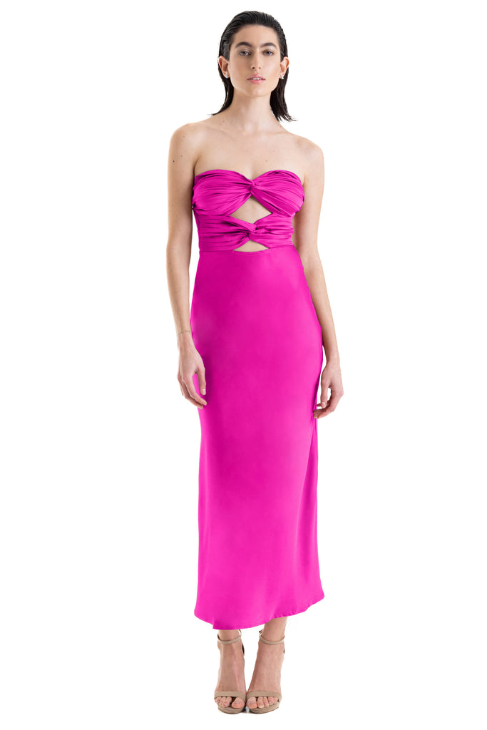 Vestido midi cut-out, Mich-373