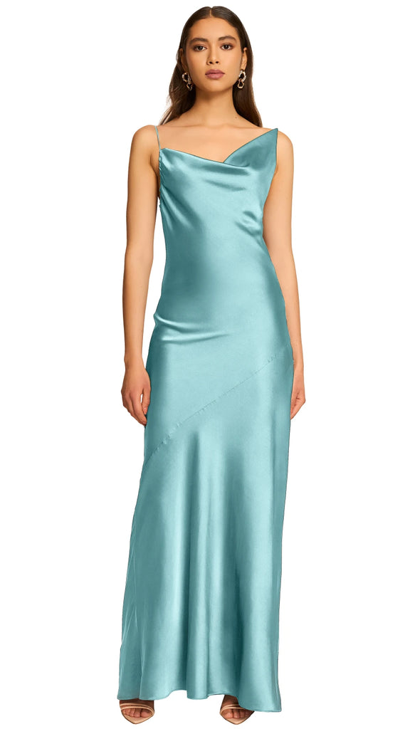 Vestido a un hombro satín, Erin-2617