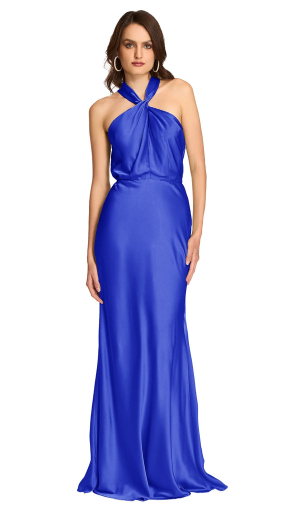 Vestido halter satín, Denisse-2402