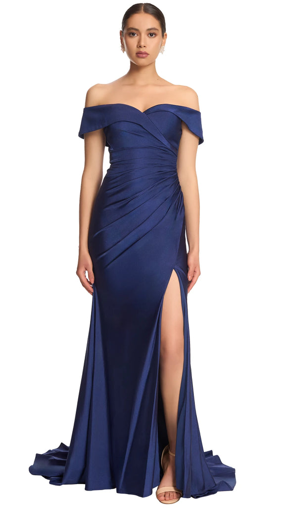 Vestido de licra off-shoulder, Erendy-2631