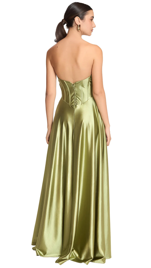 Vestido strapless satín, Ciara-2644