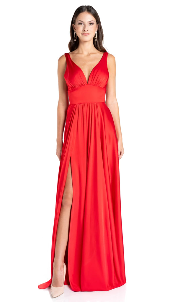 Vestido satín circular, Alia-2651
