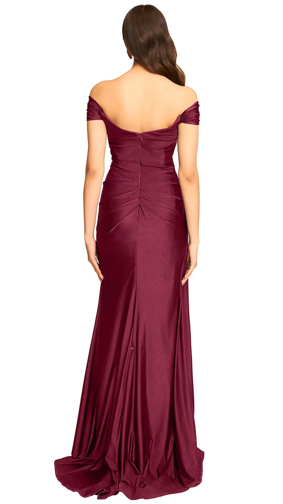 Vestido satín escote cut-out, Francia-3651