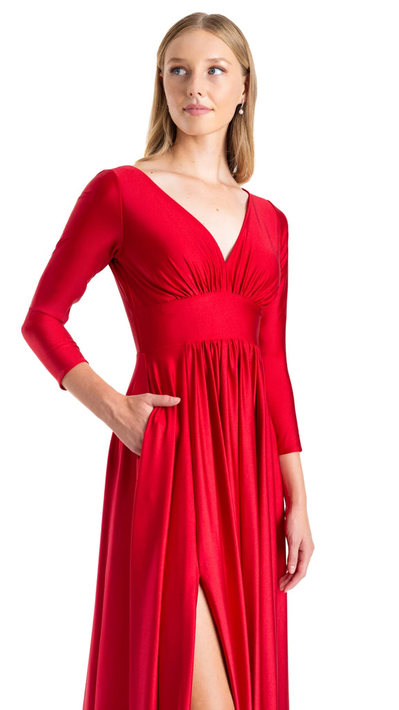 Vestido manga larga licra, Ingrid-2667