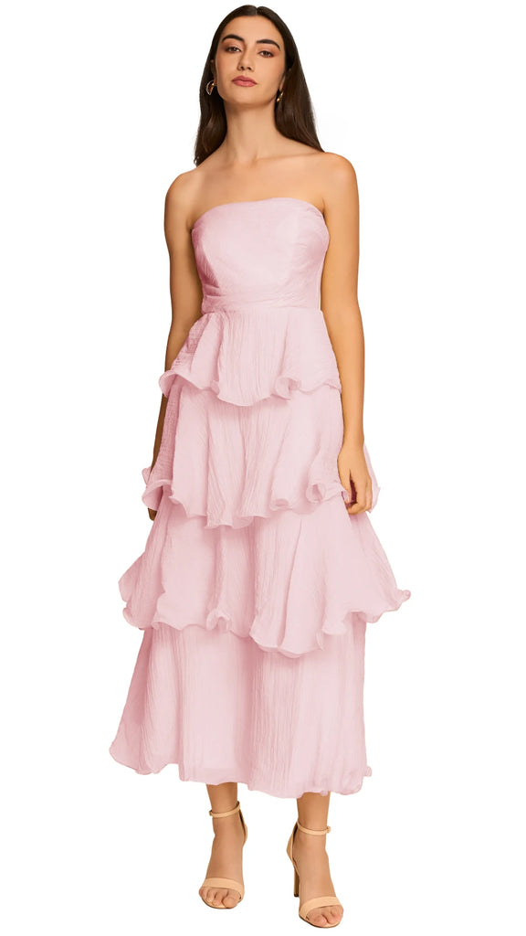 Vestido falda en capas, Corin-2405
