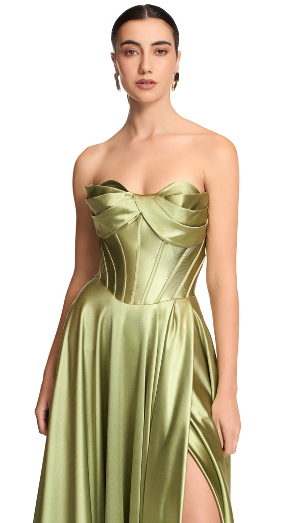 Vestido strapless satín, Ciara-2646