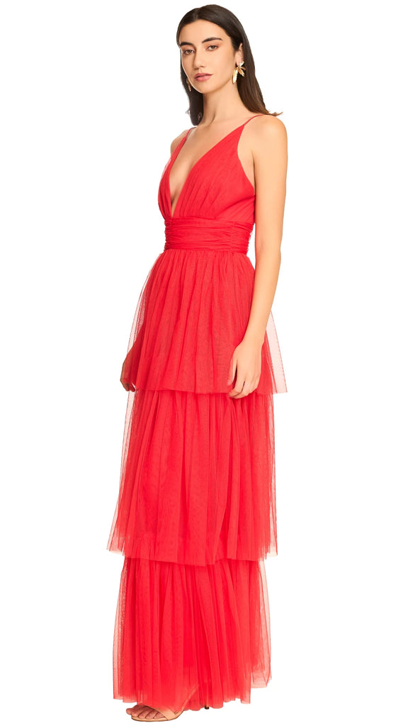 Vestido de tul en capas, Arista-2536