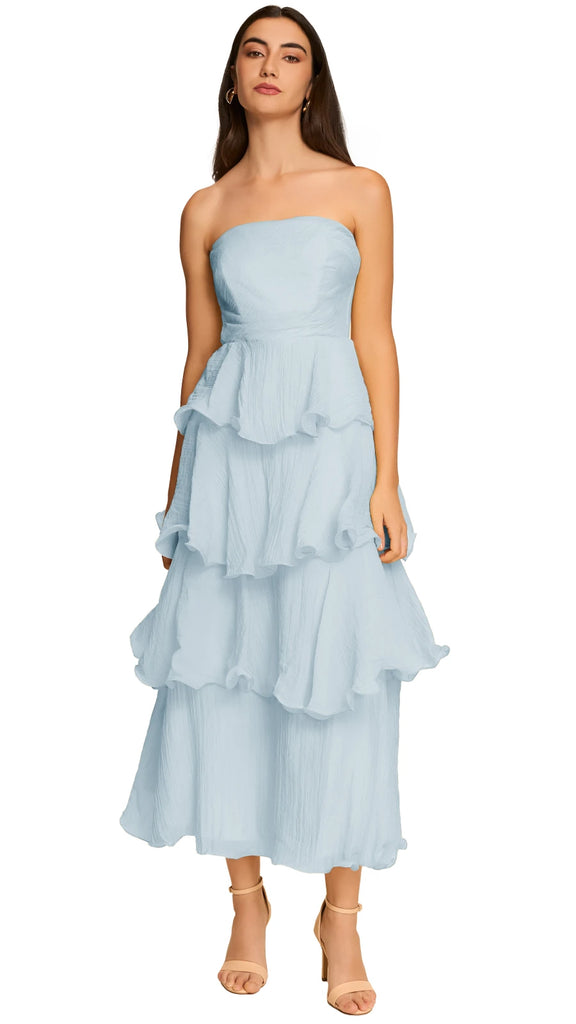 Vestido falda en capas, Corin-2404