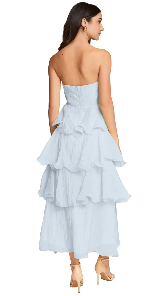 Vestido falda en capas, Corin-2736