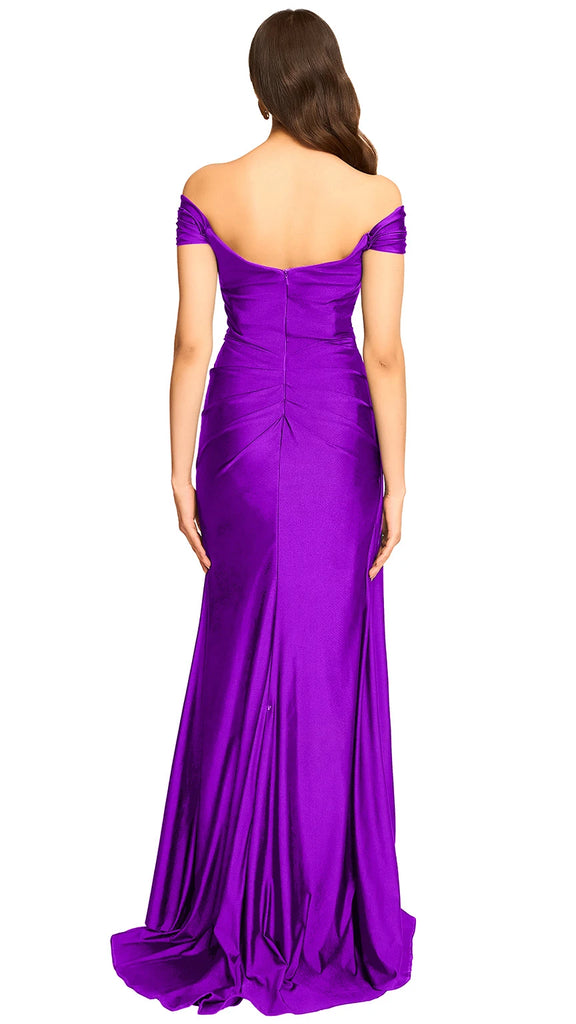 Vestido satín escote cut-out, Francia-3652