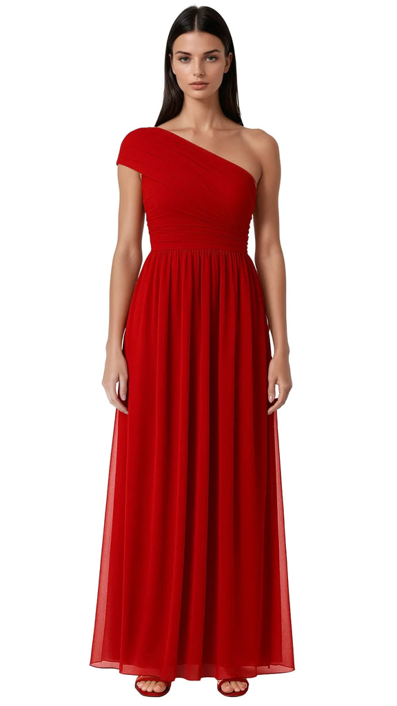 Vestido a un hombro, Allegra-3127